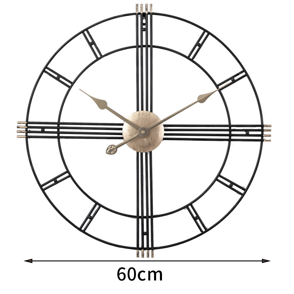 17 Stories Aeryk 60cm Silent Wall Clock Wayfair.co.uk